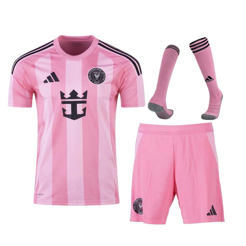 25-26 Inter Miami Home Suit  1:1 Thai Quality Football Kit and Socks