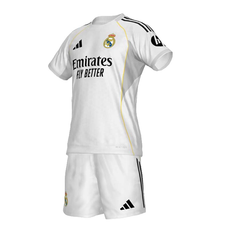 25-26 Real Madrid Home Suit  1:1 Thai Quality Football Kit and Socks