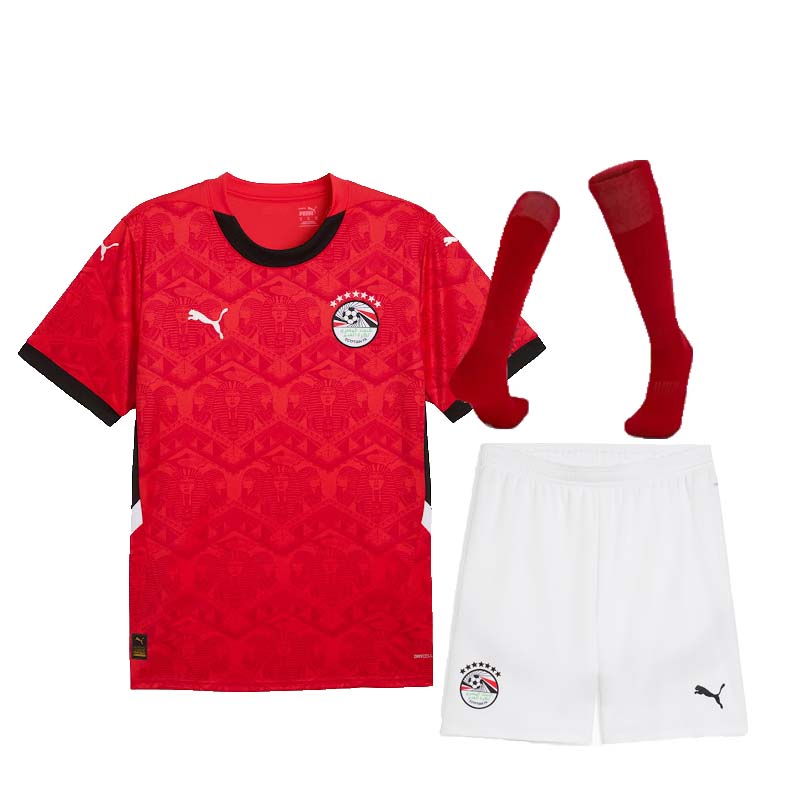 25-26 Egypt Home Suit  1:1 Thai Quality Football Kit and Socks