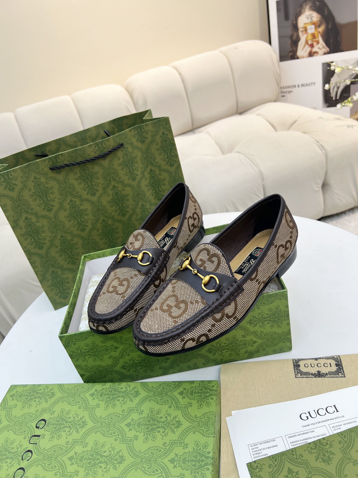 Women designer slipper slides sandal summer sandals shoes G horse link Low heels Color-blocking embossing Genuine leather Authentic product development Original handmade Sewing technique