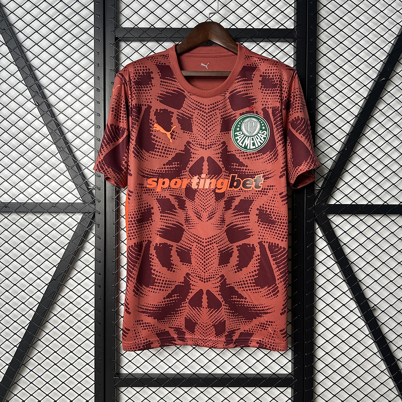 25-26 Palmeiras Red Goalkeeper Jersey 1:1 Thai Quality Football shirt