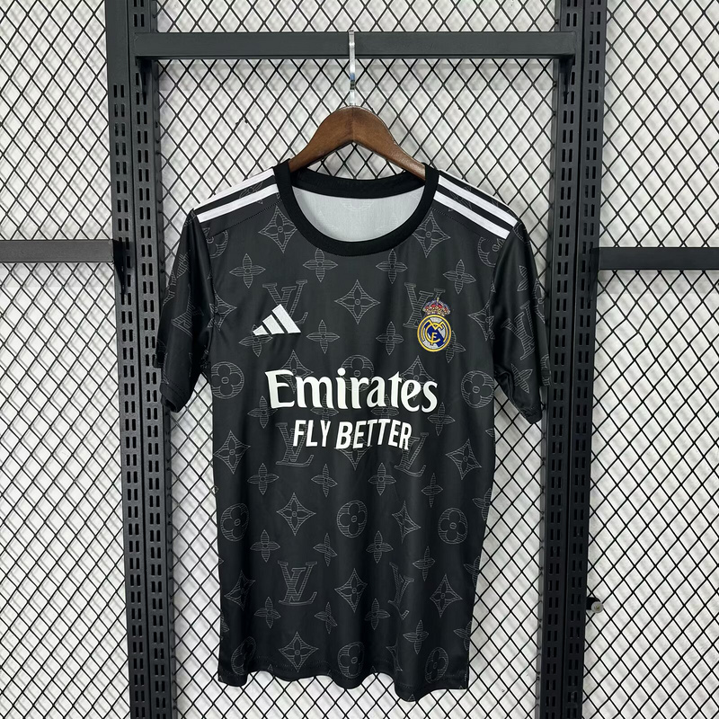 25-26 R MAD black VS LV Special jersey 1:1 Thai Quality Football shirt