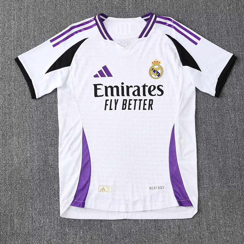 25-26 R MAD white and purple jersey 1:1 Thai Quality Football shirt