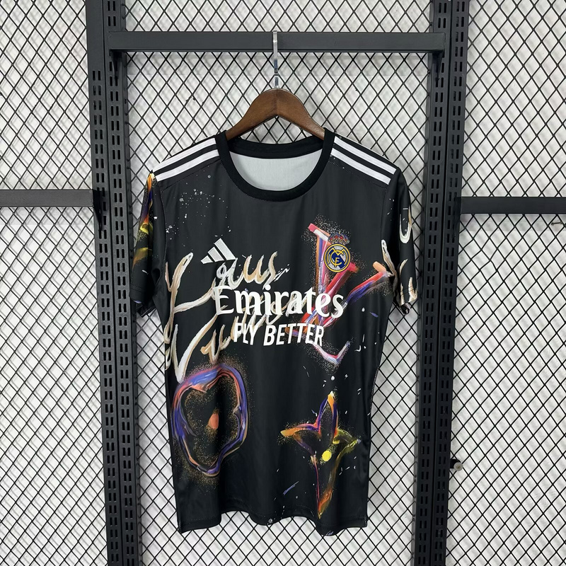 25-26 R MAD black special jersey 1:1 Thai Quality Football shirt