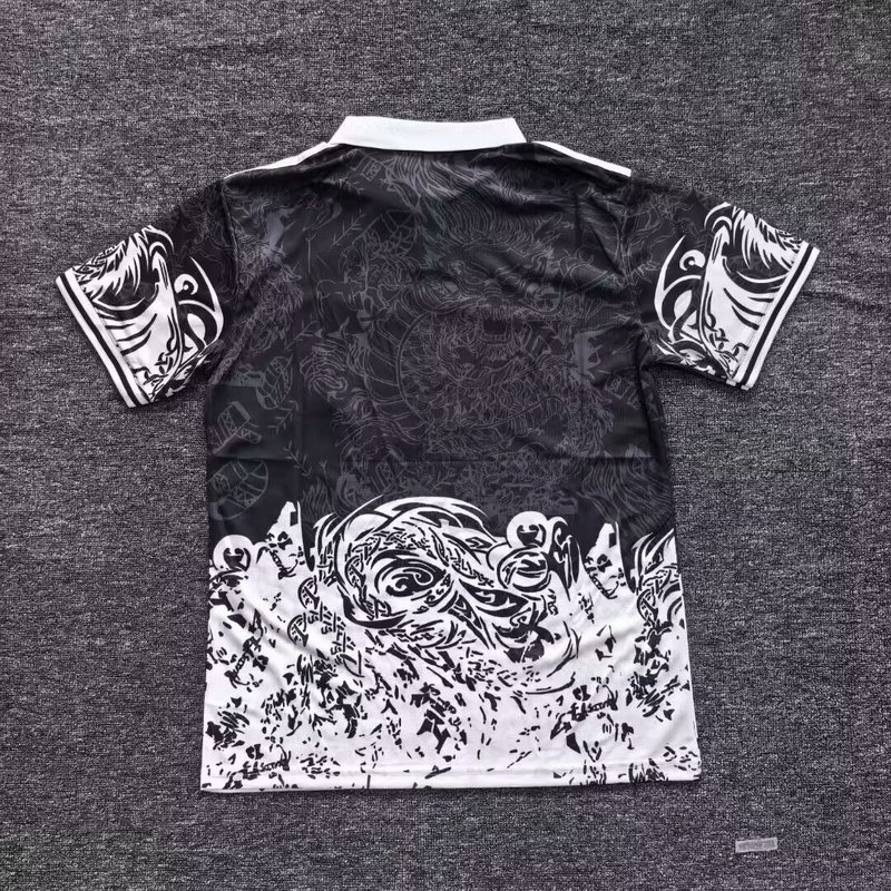 25-26 R MAD black and white dragon jersey 1:1 Thai Quality Football shirt