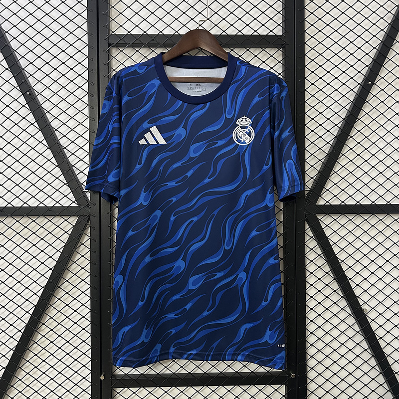 25-26 R MAD blue training jersey 1:1 Thai Quality Football Shirt