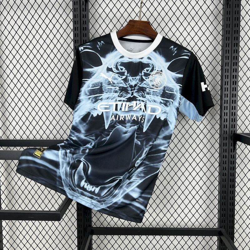 25-26 MCI Black and blue concept version Jersey S-XXL 1:1 Thai Quality Football shirt