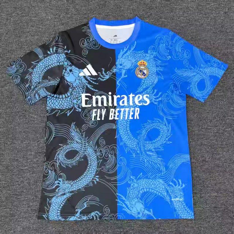 25-26 R MAD blue and black special jersey 1:1 Thai Quality Football shirt