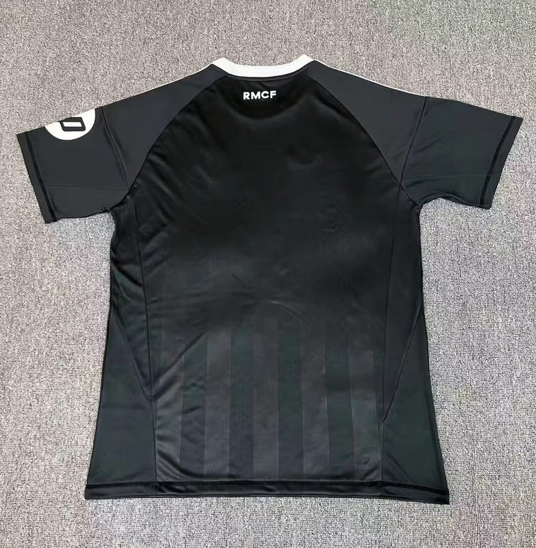 25-26 R MAD black goalkeeper jersey   1:1 Thai Quality Football shirt