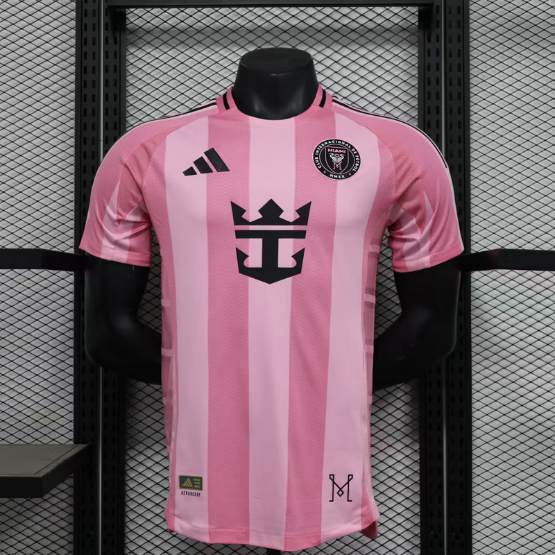 25-26 Miami home pink player version jersey 1:1 Thai Quality Football Shirt