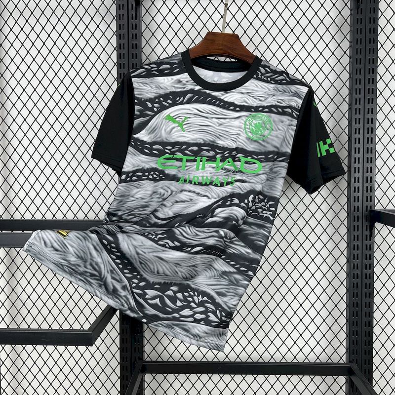 25-26 MCI Black and gray concept version Jersey S-XXL 1:1 Thai Quality Football shirt