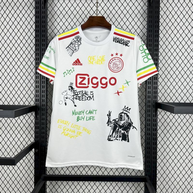 25-26 Ajax Amsterdam Bob Marley 40th Jersey 1:1 Thai Quality Football shirt
