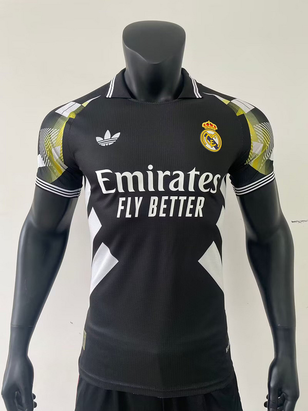 25-26 R MAD black player version jersey 1:1 Thai Quality Football Shirt