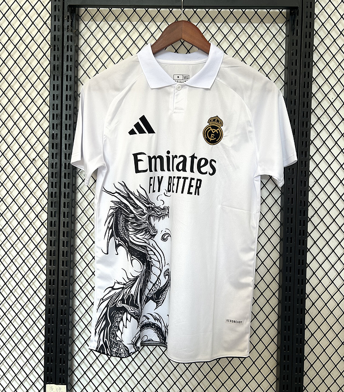 25-26 R MAD white special edition jersey 1:1 Thai Quality Football shirt