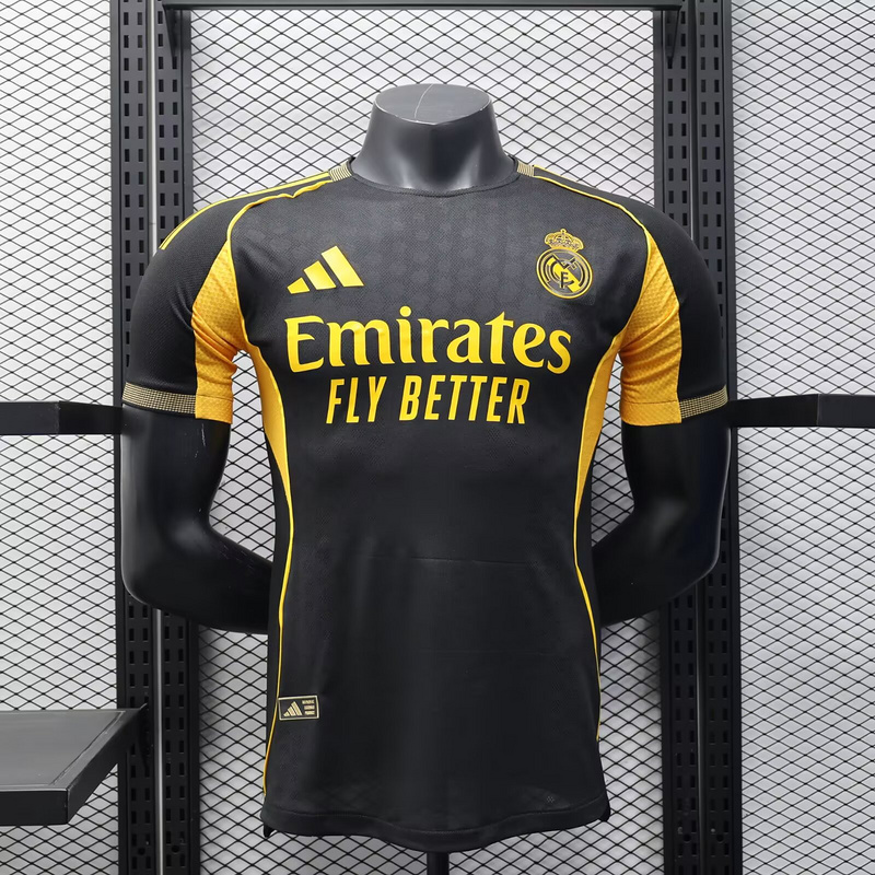 25-26 R MAD black special player version jersey 1:1 Thai Quality Football Shirt