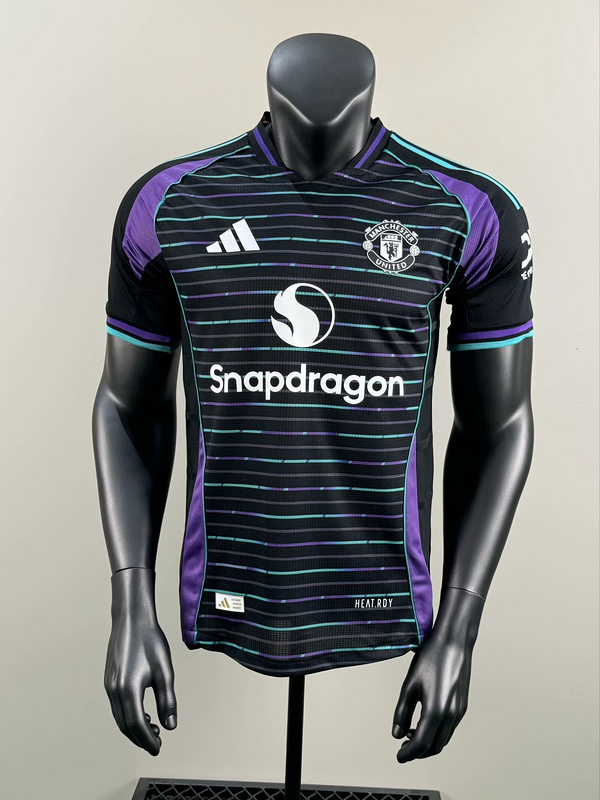 25-26 MNU black Special player version jersey 1:1 Thai Quality Football Shirt