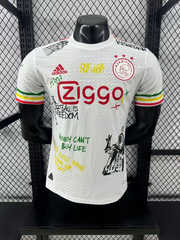 25-26 Ajax white special version soccer jersey size S-2XL 1:1 Thai Quality Football shirt