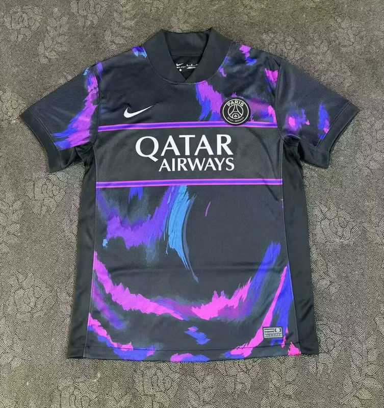 25-26 PSG black and purple special jersey 1:1 Thai Quality Football shirt