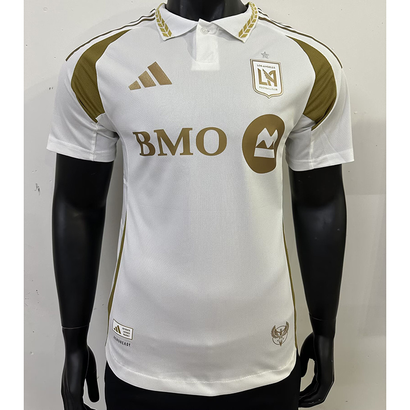 25-26 Los Angeles FC away white player version jersey 1:1 Thai Quality Football Shirt