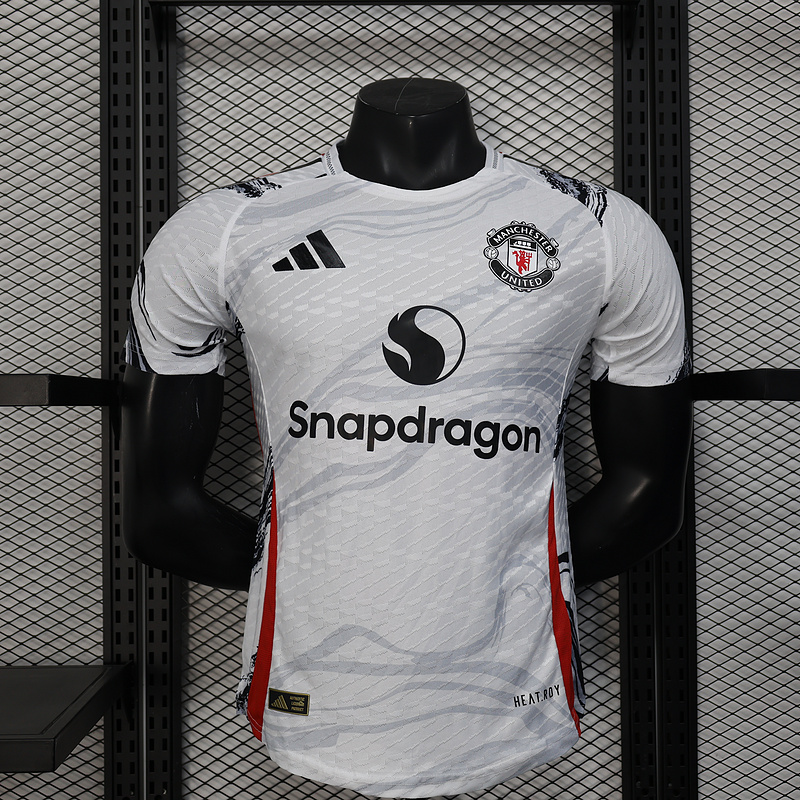 25-26 MNU white special player version jersey 1:1 Thai Quality Football Shirt