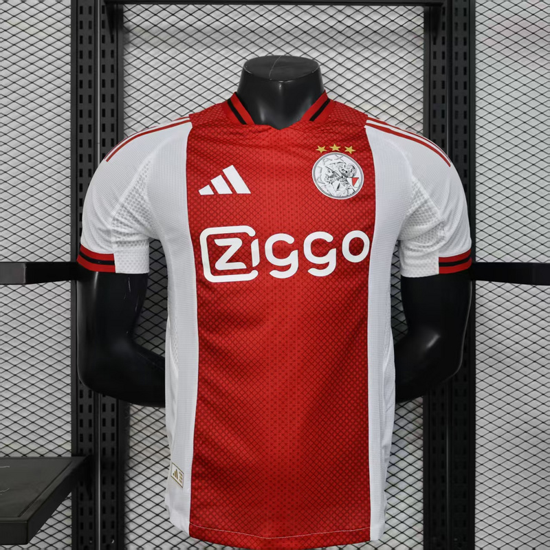 25-26 Ajax home player version jersey 1:1 Thai Quality Football Shirt