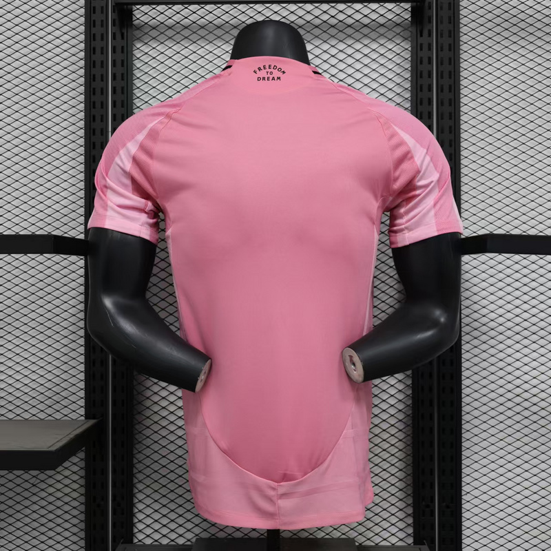 25-26 Miami home pink player version jersey 1:1 Thai Quality Football Shirt