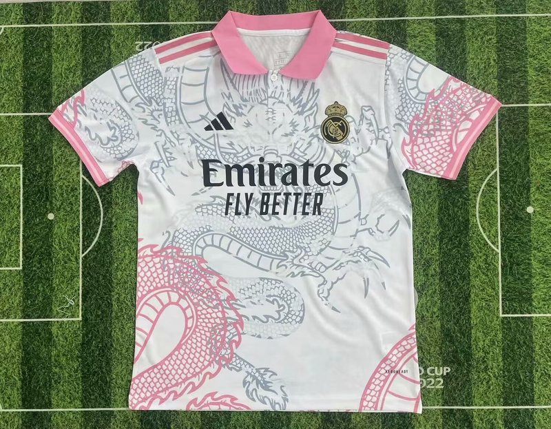 25-26 R MAD white and pink special jersey 1:1 Thai Quality Football shirt