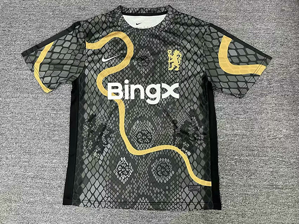 25-26 CHE Snake black jersey 1:1 Thai Quality Football shirt