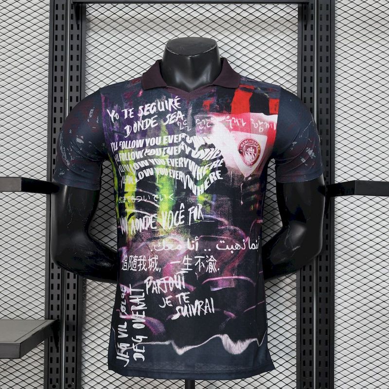 2526 MCI Black color special edition Jersey Player Version 1:1 Thai Quality Football Shirt
