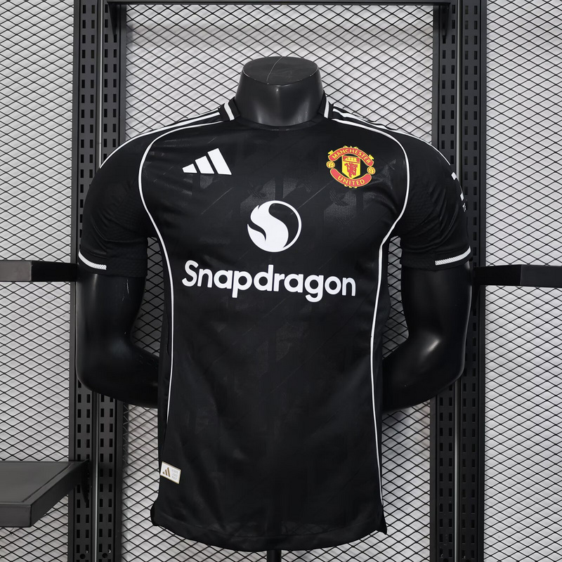 25-26 MNU black special player version jersey 1:1 Thai Quality Football Shirt