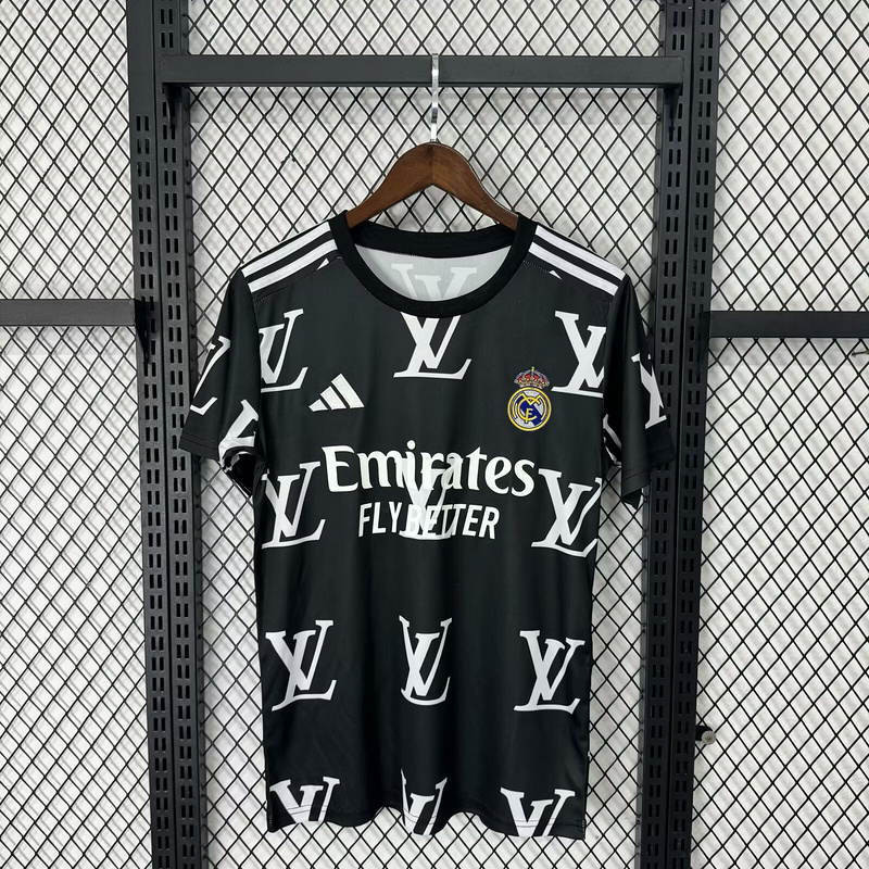 25-26 R MAD black VS LV Special jersey 1:1 Thai Quality Football shirt