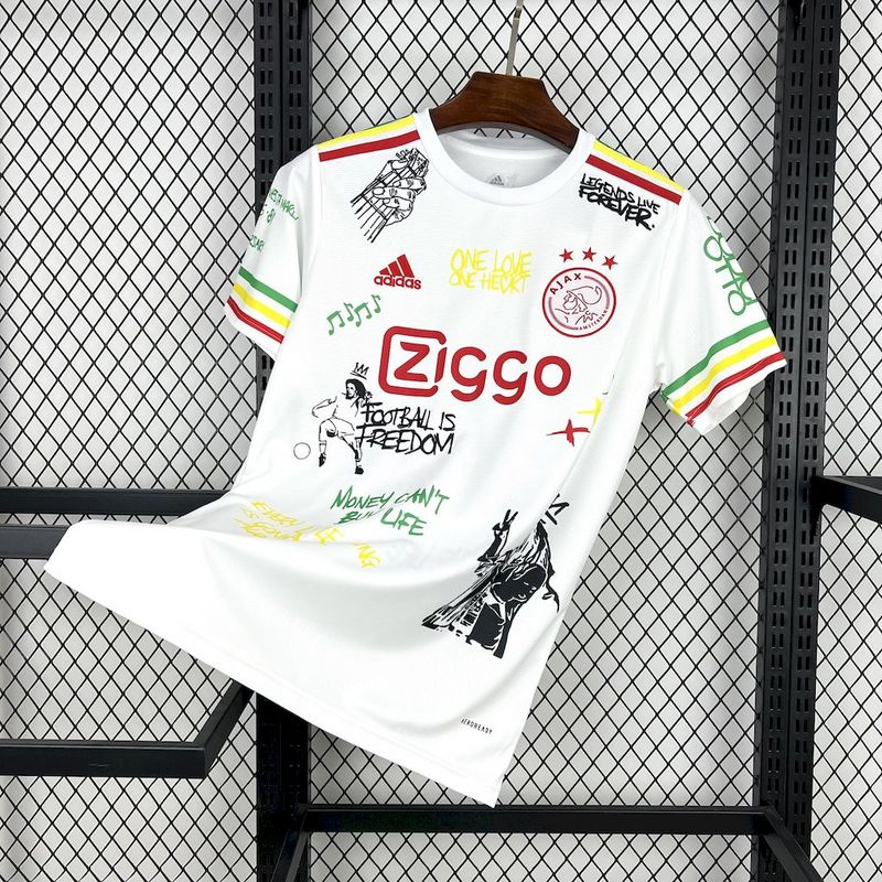25-26 Ajax Amsterdam Bob Marley 40th Jersey 1:1 Thai Quality Football shirt