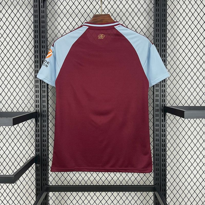 25-26 Aston Villa home soccer jersey 1:1 Thai Quality Football shirt
