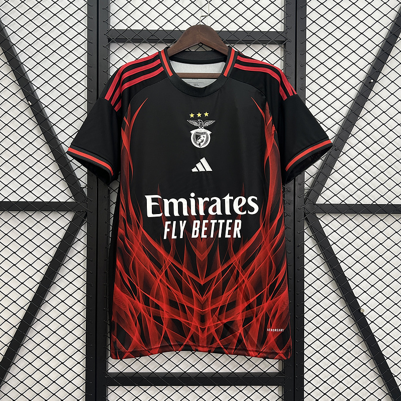 25-26 Benfica black and red special jersey 1:1 Thai Quality Football shirt