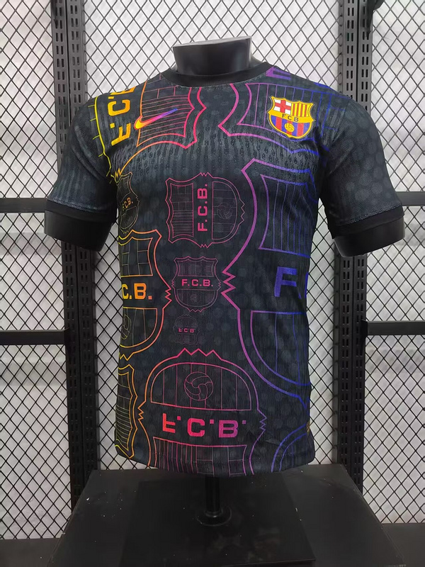 25-26 BAR black special player version jersey 1:1 Thai Quality Football Shirt