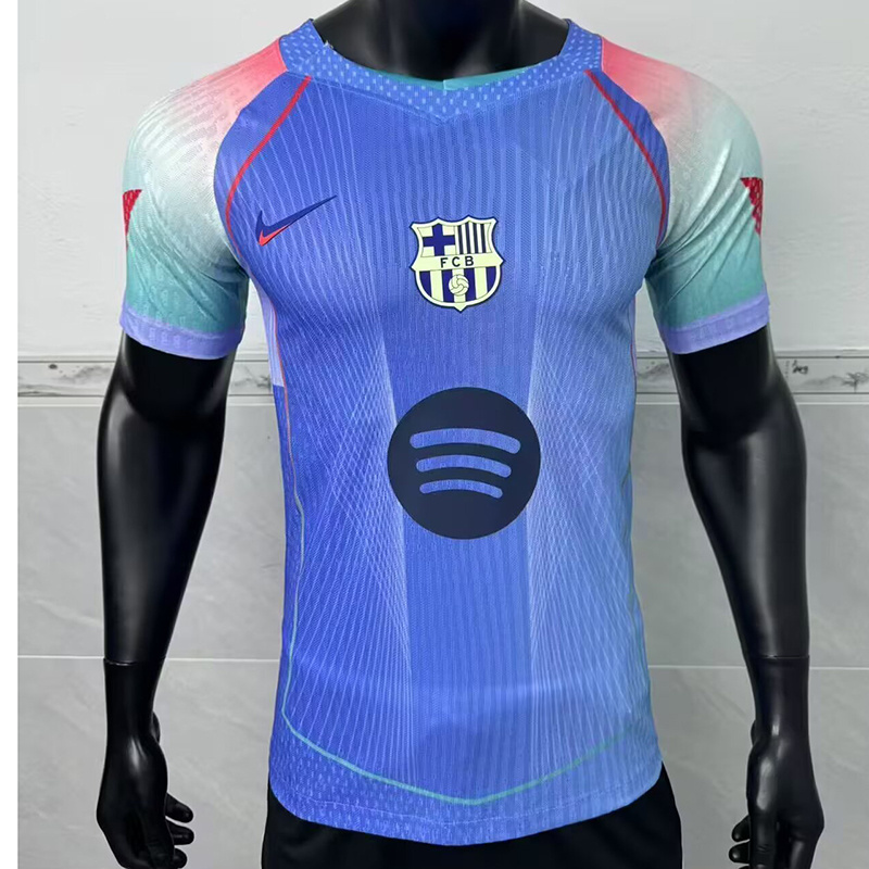 25-26 BAR Blue Red Special Edition Player Version Jersey 1:1 Thai Quality Football Shirt