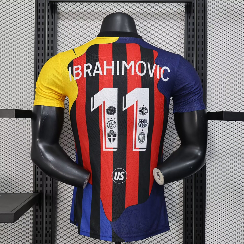 25-26 Ibrahimovic clubs combined jersey 1:1 Thai Quality Football shirt