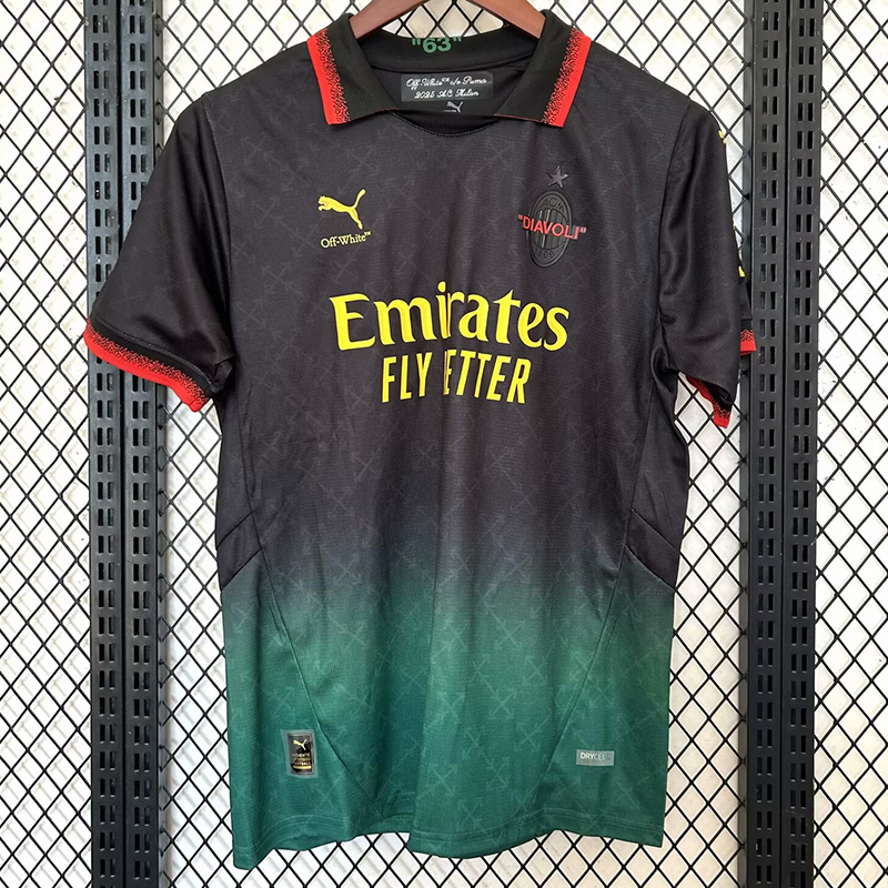 25-26 ACM green and black special jersey 1:1 Thai Quality Football shirt