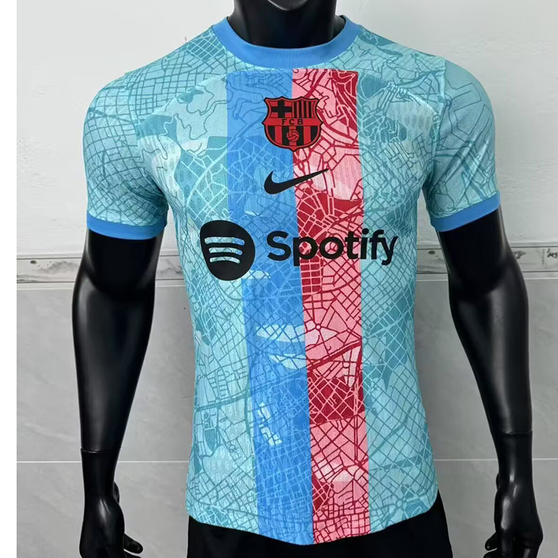 25-26 BAR Blue Special Edition Player Version jersey 1:1 Thai Quality Football Shirt