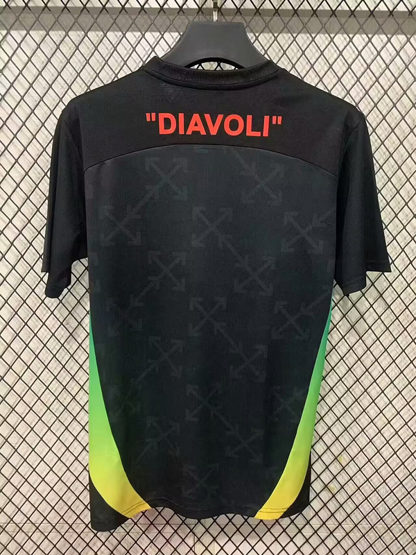 25-26 ACM green and black training jersey 1:1 Thai Quality Football Shirt
