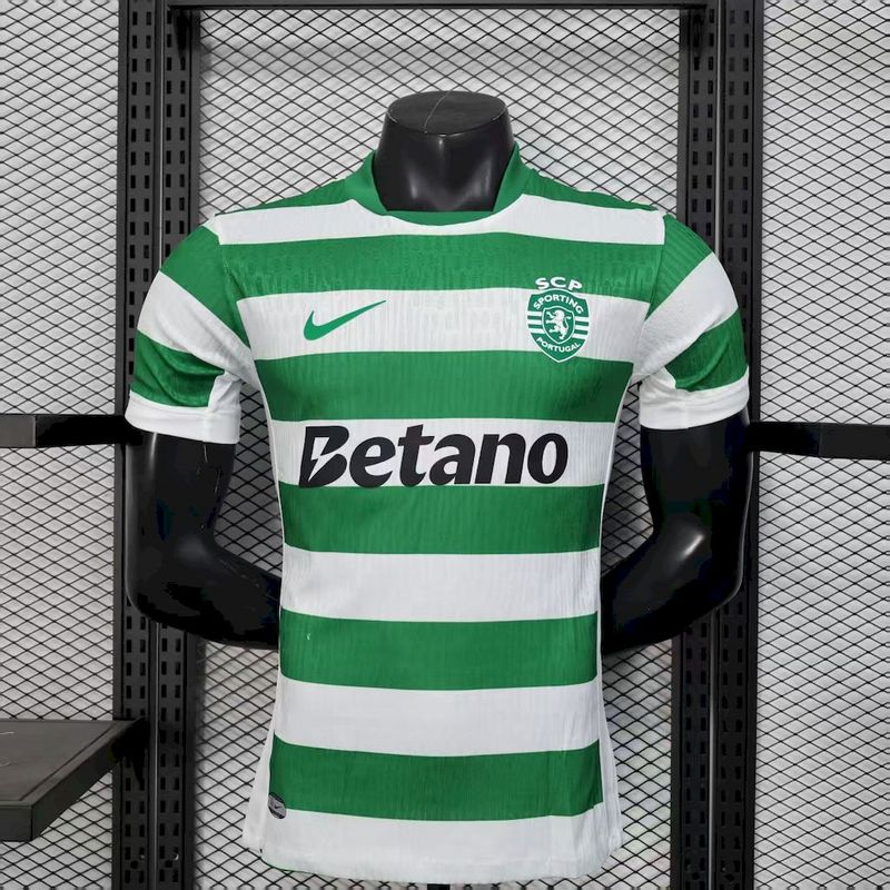 25-26 Sporting Lisbon home player version jersey 1:1 Thai Quality Football Shirt