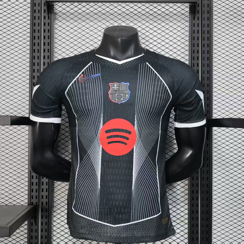 25-26 BAR black special player version jersey 1:1 Thai Quality Football Shirt