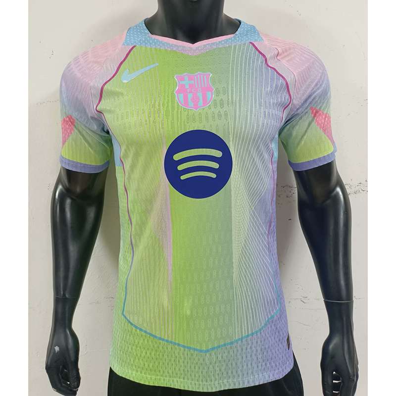 25-26 BAR Green Pink Special Edition Player Version Jersey 1:1 Thai Quality Football Shirt