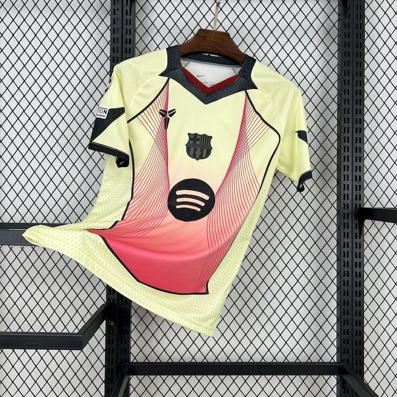 25-26 BAR yellow pink special edition Jersey 1:1 Thai Quality Football shirt