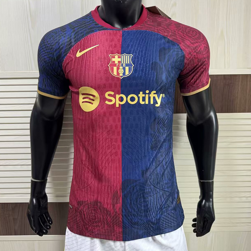 25-26 BAR rose special player version jersey 1:1 Thai Quality Football Shirt