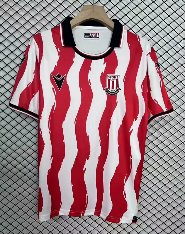 25-26 Stoke City home soccer jersey 1:1 Thai Quality Football shirt