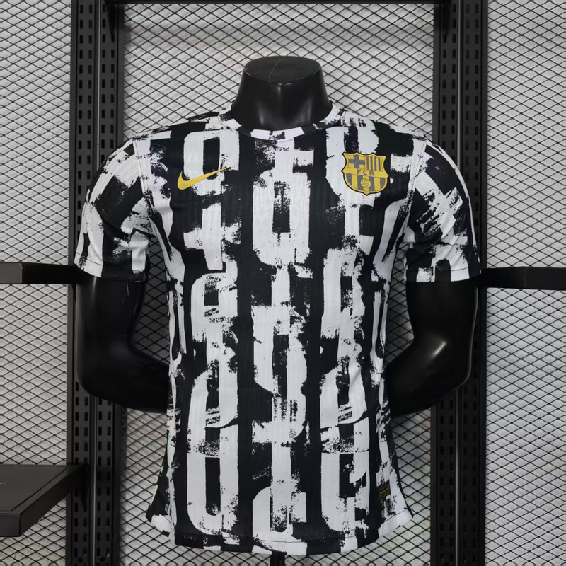 25-26 BAR black and white special player version jersey 1:1 Thai Quality Football Shirt