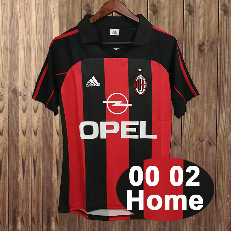 Retro 2000-2002 AC Milan Home