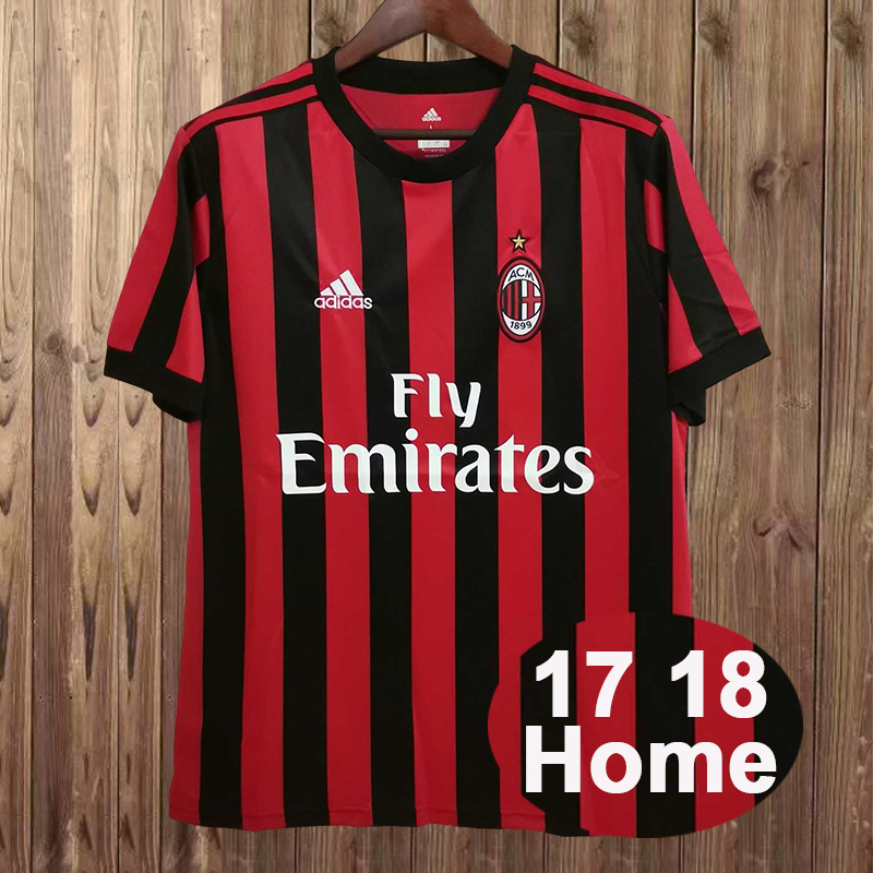 Retro 2017-2018 AC Milan Home