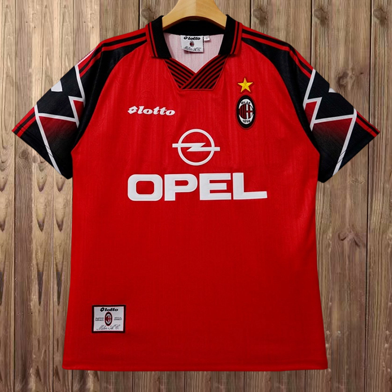 Retro 1997-1998 AC Milan Belo Horizonte Centenary Cup Red Commemorative Edition